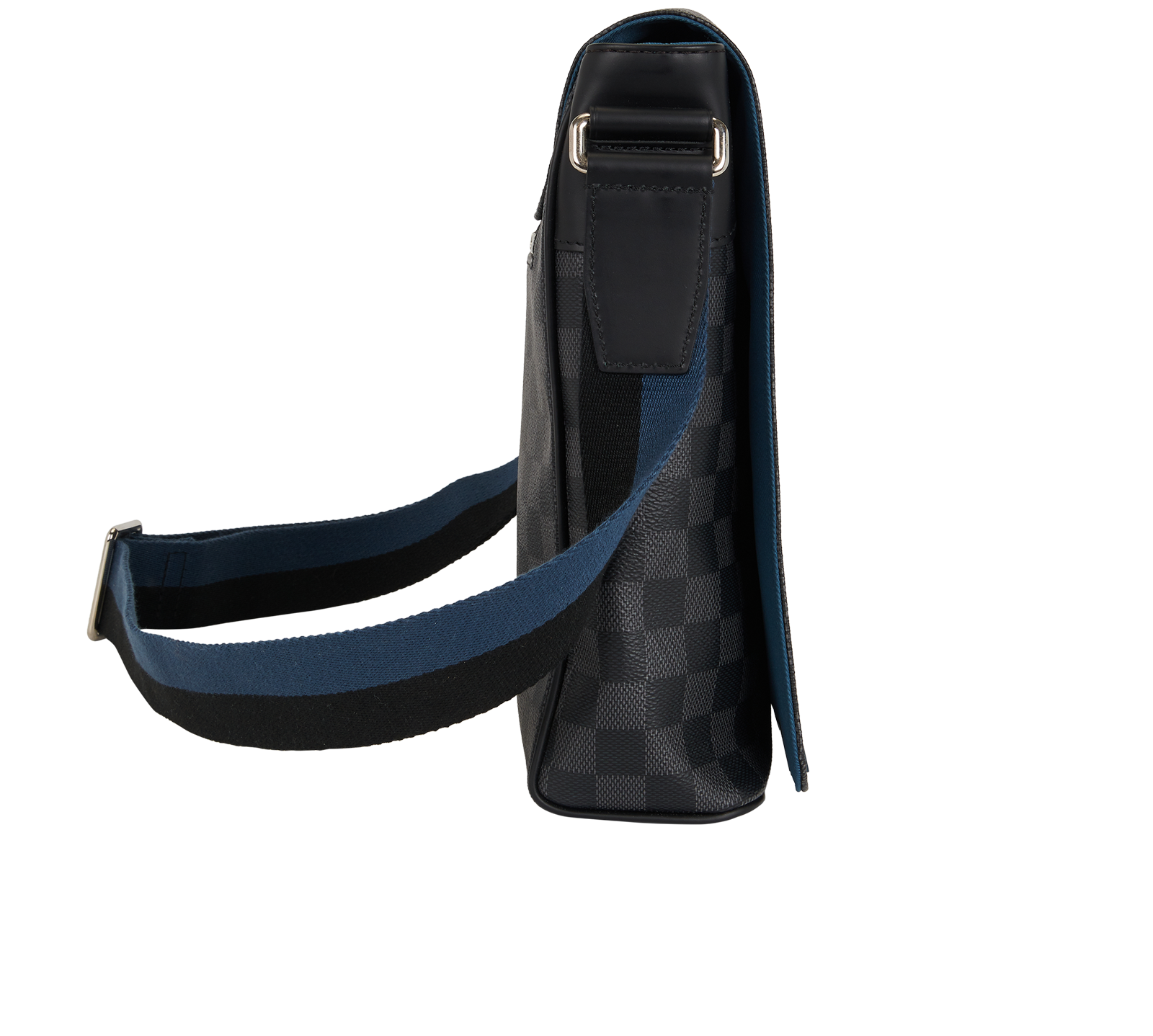 District MM, &pound;850, Handbags, Black/Grey, Canvas, Side view